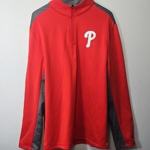 Fanatics Philadelphia Phillies Quarter Zip Pullover with Logo